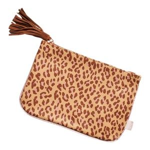 November 2019 Leopard Print Ipsy Makeup Glam Bag Brown & Pink Animal Print